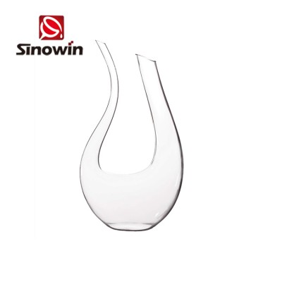 Amazon Hot Sell Wine U Shaped Decanter Classical Hand Wine Glass Decanter